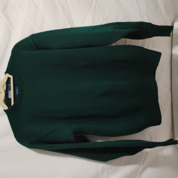 SALE! Polo Ralph Lauren Green Wool Vintage Sweater Hardly Worn Sz.L (A-73 CRATE) - Picture 1 of 9